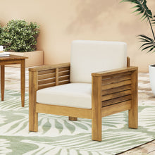 Load image into Gallery viewer, Slat Design Club Chairs With Cushions
