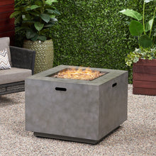 Load image into Gallery viewer, Outdoor Patio Gas Burning Fire Pit Table 50, 000 Btu, Square

