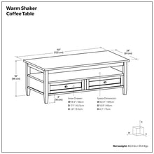Load image into Gallery viewer, Warm Shaker - Handcrafted Table
