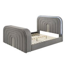 Load image into Gallery viewer, Shelyn - Bed With LED, TV Stand, Fireplace &amp; Bluetooth
