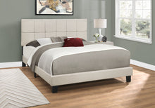 Load image into Gallery viewer, Queen Size Bed, Upholstered, Transitional - Beige
