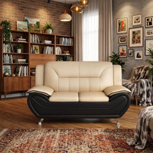 Load image into Gallery viewer, 3 Piece Sofa Set, Upholstered Living Room Furniture - Camel
