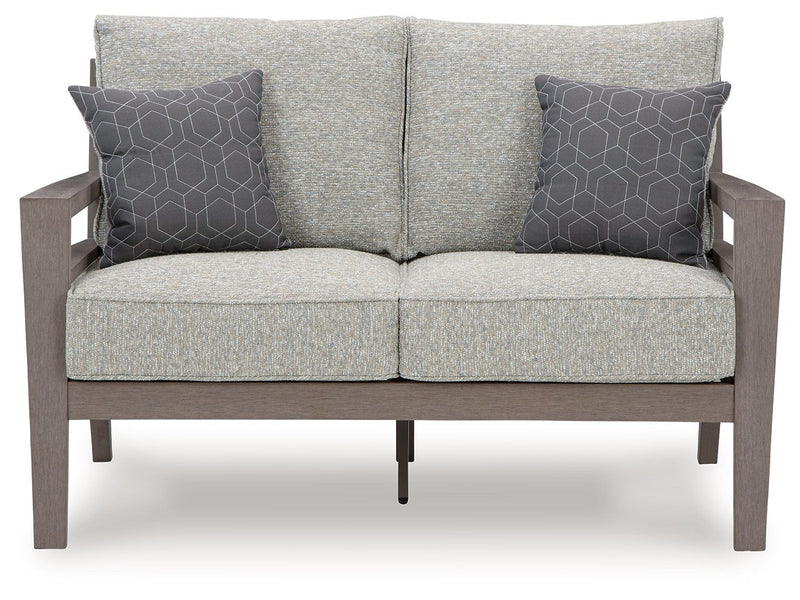 Hillside Barn - Loveseat With Cushion - Gray / Brown