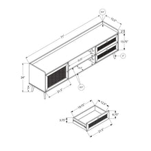 Load image into Gallery viewer, TV Stand, Console, Media Entertainment Center, Storage Cabinet, Transitional
