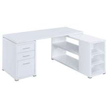Load image into Gallery viewer, Tona - L-Shape Computer Desk With 3 Drawers And 5 Shelves
