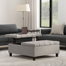 Load image into Gallery viewer, Harrison - Upholstered Coffee Table Storage Ottoman
