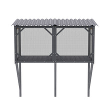 Load image into Gallery viewer, Premium Cat Window Box With Bug Proof Net For Large Indoor Cats Spruce Wood &amp; Polyester - Antique Gray
