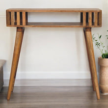 Load image into Gallery viewer, Slatted Console - Light Brown
