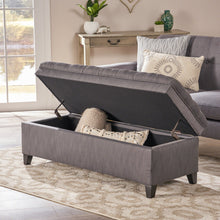 Load image into Gallery viewer, Juliana - Storage Ottoman With Birch Legs
