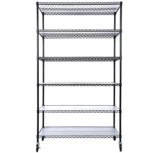 Load image into Gallery viewer, 6 Tier 6000Lbs Capacity Nsf Metal Shelf Wire Shelving Unit, Heavy Duty Adjustable Storage Rack With Wheels &amp; Shelf Liners For Commercial Grade Utility Steel Storage Rack
