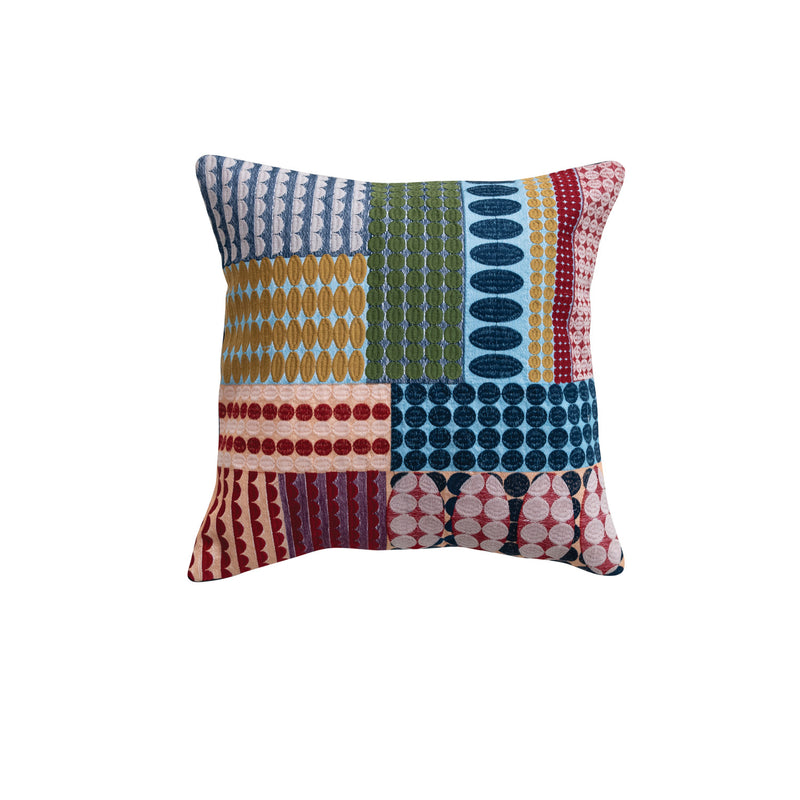 18" Square Outdoor Pillow - Circles/Ovals