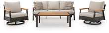 Load image into Gallery viewer, Carmel Highlands - Sofa, Chairs, Table Set (Set of 4) - Dark Brown
