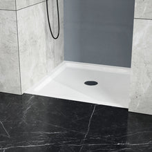 Load image into Gallery viewer, Goodyo - Centered Drain Shower With 3-Side Tile Flanges - White
