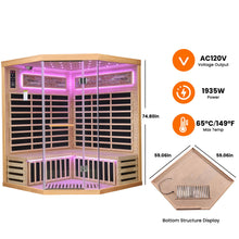 Load image into Gallery viewer, Pentagonal Sauna Room With Carbon Heating Plates - American White Oak
