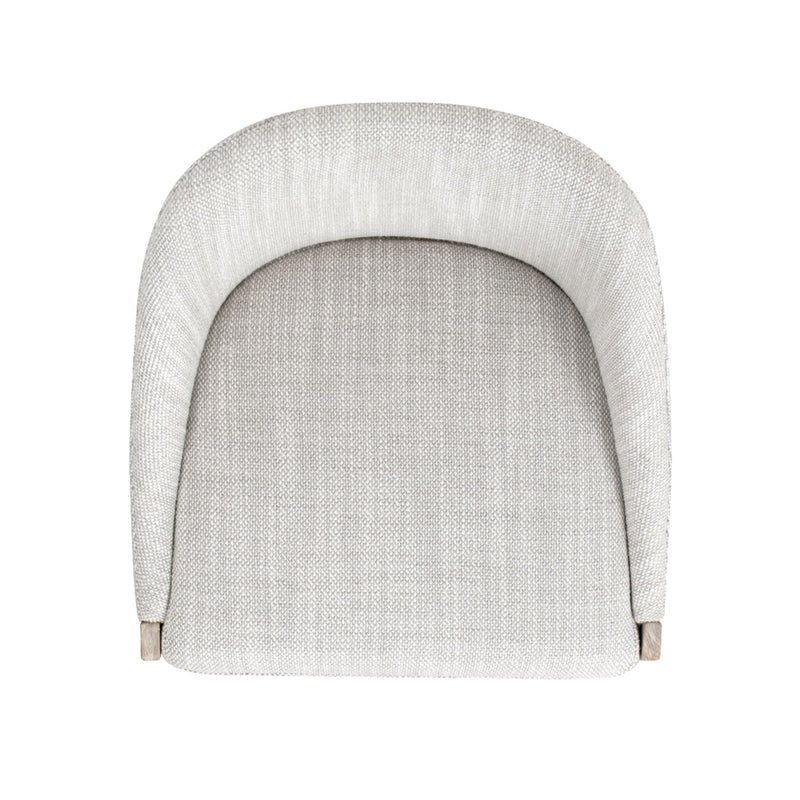 Newport - Coastal Curved Back Upholstered Counter Stool - Gray