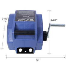 Load image into Gallery viewer, Reversible Electric 12V Trailer Winch For Boats Up To 5000 Lbs, Galvanized Wire Rope Casing - Blue
