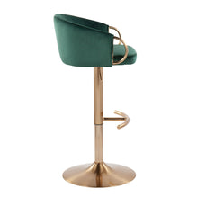 Load image into Gallery viewer, Claire - Contemporary / Glam Adjustable Bar Stool (Set of 2)

