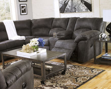 Load image into Gallery viewer, Tambo - Right Arm Facing Loveseat With Console 2 Pc Sectional - Pewter
