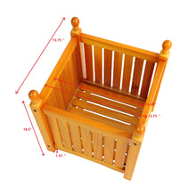 Load image into Gallery viewer, Square Outdoor Flower And Herb Pot - Teak
