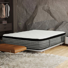 Load image into Gallery viewer, 14" Premium Pocket Coil Hybrid Mattress With Gel Memory Foam, Super Plush - Gray / White - King
