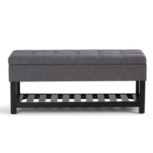 Load image into Gallery viewer, Saxon - Upholstered Transitional Storage Ottoman Bench
