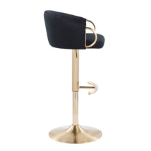 Load image into Gallery viewer, Claire - Contemporary / Glam Adjustable Bar Stool (Set of 2)
