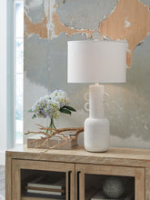Load image into Gallery viewer, Perringhill - Metal Table Lamp - Distressed White
