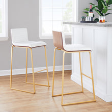 Load image into Gallery viewer, Mason Mara - Contemporary Versatile Desig Fixed Height Barstool (Set of 2)
