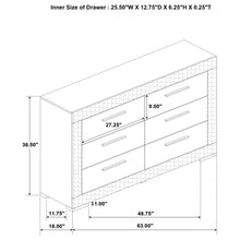 Load image into Gallery viewer, Pierce - 6 Drawer Dresser Cabinet
