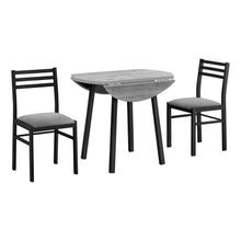 Load image into Gallery viewer, 3 Pieces Dining Table Set, Small, Drop Leaf, Contemporary &amp; Modern
