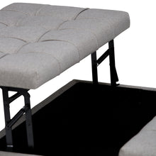 Load image into Gallery viewer, Harrison - Upholstered Coffee Table Storage Ottoman
