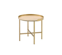 Load image into Gallery viewer, Mithea - End Table - Oak / Gold
