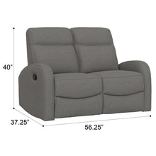 Load image into Gallery viewer, Manual Reclining Loveseat With Dual Seating Support For Living Room
