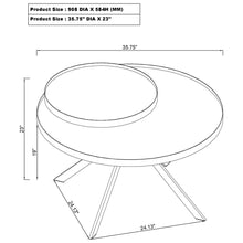 Load image into Gallery viewer, Shayne - Round Top Coffee Table With 2 Tier Design
