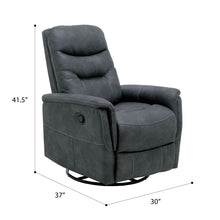 Load image into Gallery viewer, Ergonomic Shape Swivel Gliding Recliner
