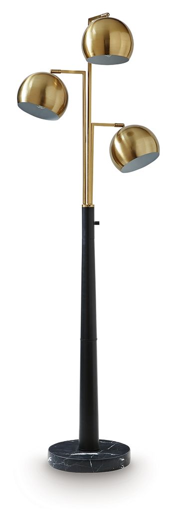 Sorcha - Metal Floor Lamp - Gold Finish / Black