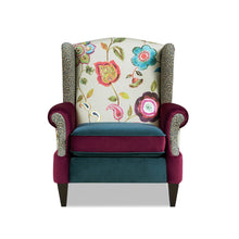 Load image into Gallery viewer, Anya - Wingback Accent Arm Chair - Blue
