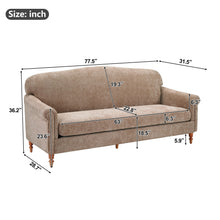 Load image into Gallery viewer, Loveseat Sofa, 2 Seater Couch With Rolled Arms
