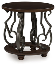 Load image into Gallery viewer, Frallyn - Round End Table - Dark Brown
