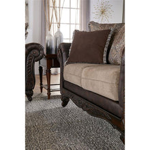 Load image into Gallery viewer, Brookridge - Rolled Arm Loveseat Sofa With Upholstery - Brown
