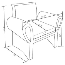 Load image into Gallery viewer, Whitney - Accent Armchair - Rusty Orange
