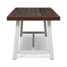 Load image into Gallery viewer, Equilibrium - Outdoor Dining Table With Wooden Frame And Slat Top

