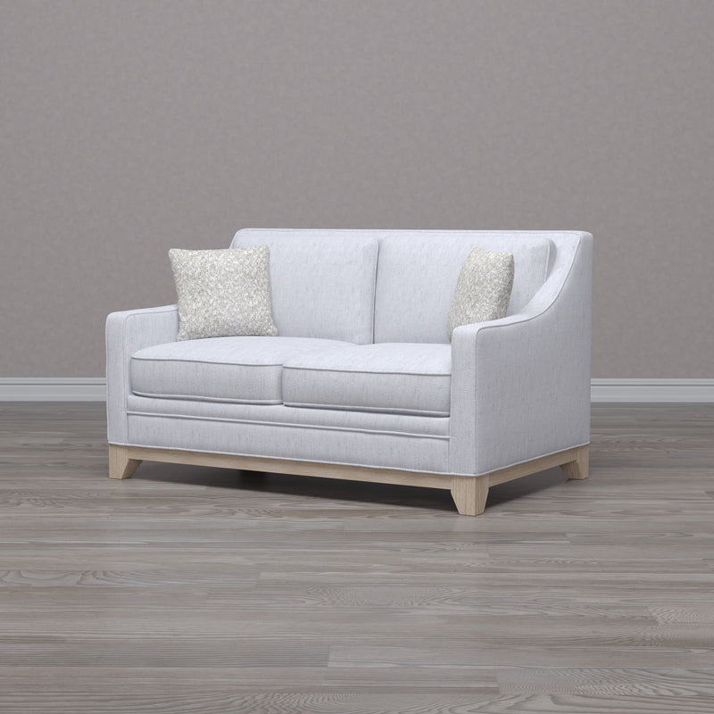 Loveseat With Casual Accent - Gray