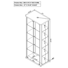 Load image into Gallery viewer, Nevra - 4 Shelf Display LED Curio Cabinet
