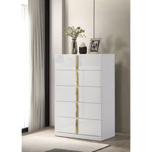 Load image into Gallery viewer, Lauryn - 5 Drawer Bedroom Chest - Gloss White

