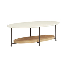 Load image into Gallery viewer, Oval Coffee Table - White / Natural
