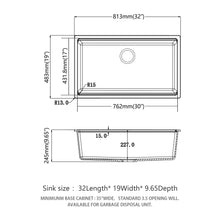 Load image into Gallery viewer, Quartz Kitchen Sink, Granite Composite Workstation Undermount
