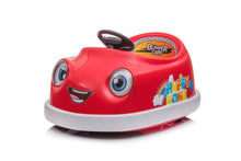 Load image into Gallery viewer, Bumper Car For Kids, 12V Dual Drive 1-6 Years Old Children's Electric Car With Pushrod Dinner Plate USB Bt Music Rocking Horse Mode Anti-Collision Bumper Ride On Car
