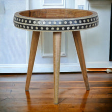 Load image into Gallery viewer, Small Patterned Nordic Style End Table
