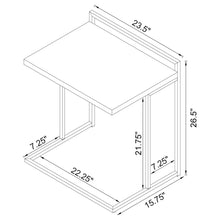 Load image into Gallery viewer, Rectangular Top Snack Table - White
